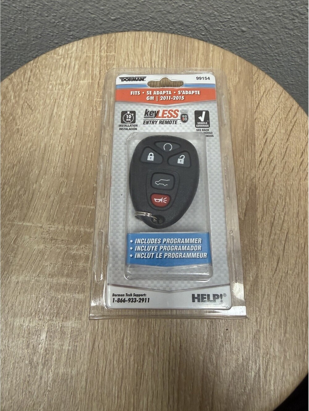 Dorman 99154 Keyless Entry Remote 5 Button Compatible with Select Models